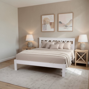 Täispuidust voodi Mari Valge