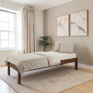 Täispuidust voodi Aida pruun