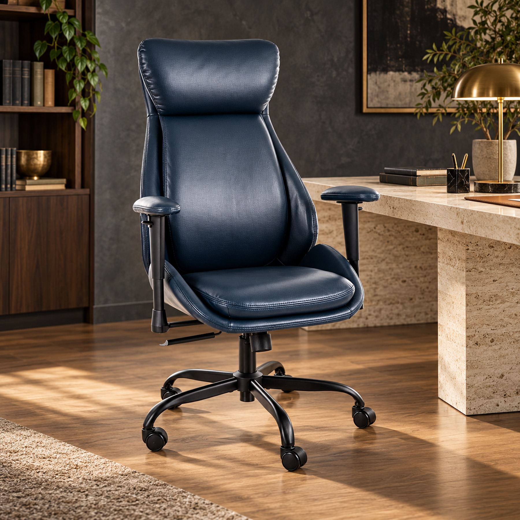 Ergonoomiline kontoritool Neravio eristuva kujundusega premium-interjööris