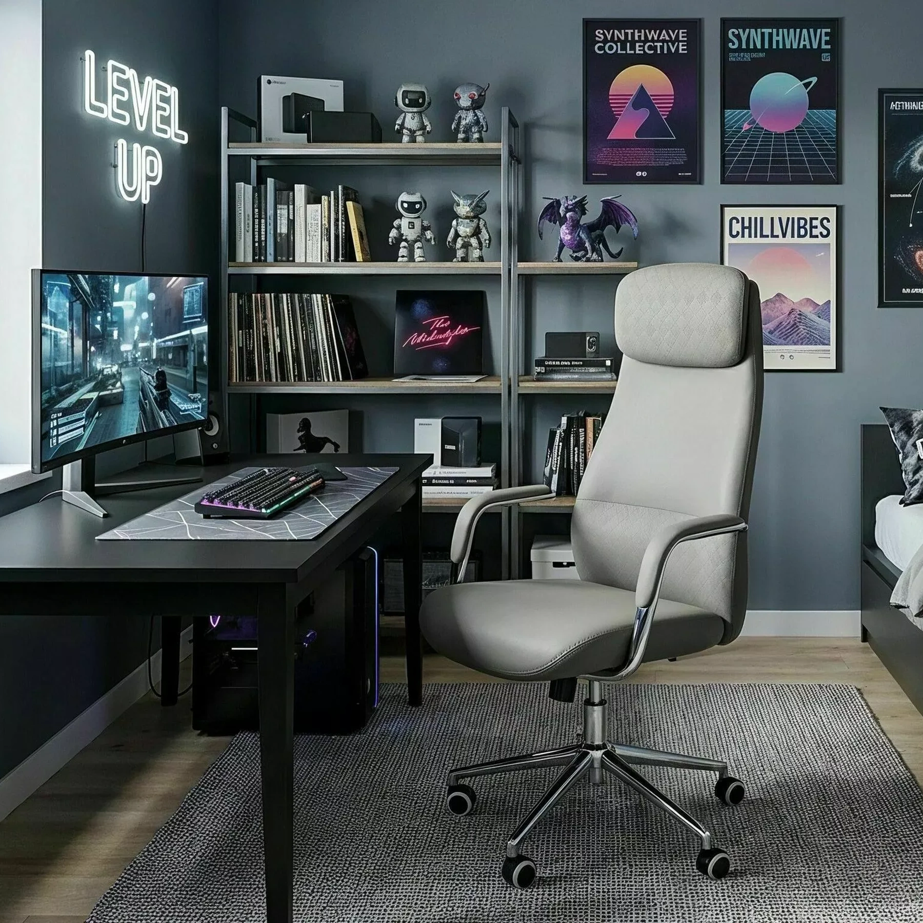 Hall kontoritool Lumea heledas luksuslikus loft-kontoris